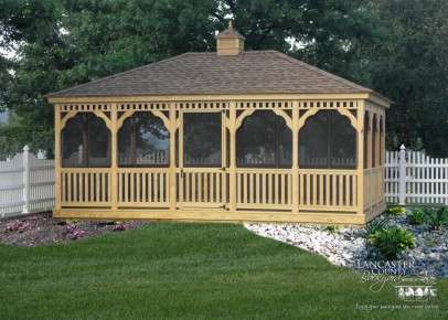 Wooden gazebo