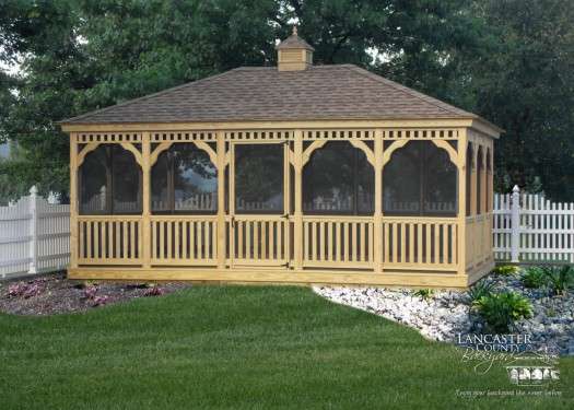 Wooden gazebo